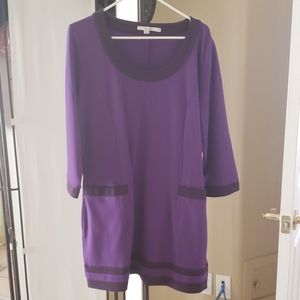 Boden purple dress long sleeved gently used